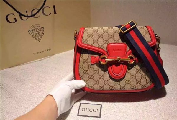 Gucci Lady Web Original GG Shoulder Bag Replica (Varied Colors)