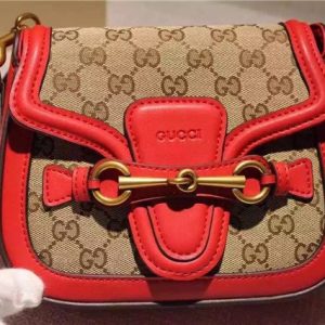 Gucci Small Lady Web Original GG Shoulder Bag (Varied Colors)