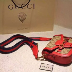 Gucci Small Lady Web Original GG Shoulder Bag (Varied Colors)