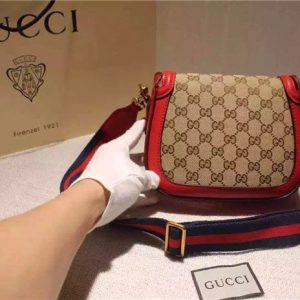 Gucci Small Lady Web Original GG Shoulder Bag (Varied Colors)