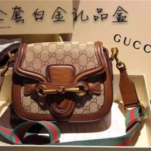 Gucci Small Lady Web Original GG Shoulder Bag (Varied Colors)