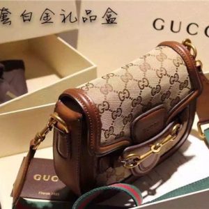 Gucci Small Lady Web Original GG Shoulder Bag (Varied Colors)