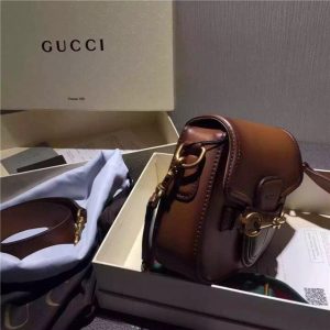 Gucci Small Lady Web Leather Shoulder Replica Bag (Varied Colors)