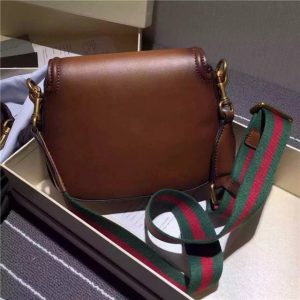 Gucci Small Lady Web Leather Shoulder Replica Bag (Varied Colors)