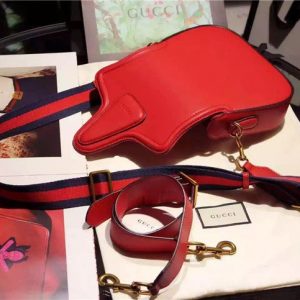 Gucci Small Lady Web Leather Shoulder Replica Bag (Varied Colors)