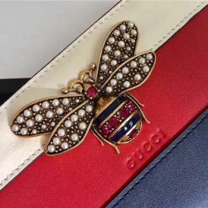 Gucci Queen Margaret Leather Zip Around Wallet (Varied Colors)