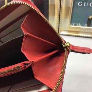 Gucci Queen Margaret Leather Zip Around Wallet (Varied Colors)