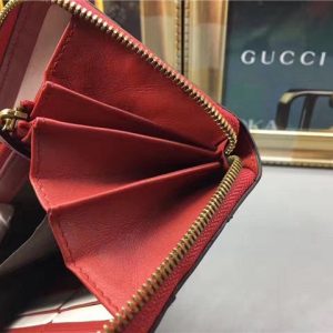 Gucci Queen Margaret Leather Zip Around Wallet (Varied Colors)