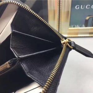 Gucci Queen Margaret Leather Zip Around Wallet (Varied Colors)