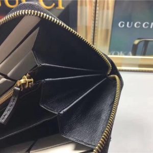 Gucci Queen Margaret Leather Zip Around Wallet (Varied Colors)