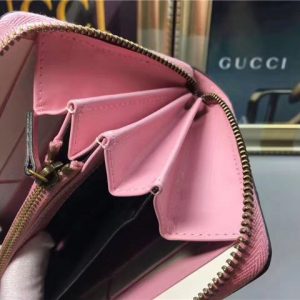 Gucci Queen Margaret Leather Zip Around Wallet (Varied Colors)