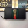 Gucci Sylvie Leather Zip Around Wallet (Varied Colors)