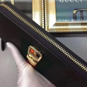 Gucci Sylvie Leather Zip Around Wallet (Varied Colors)