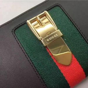 Gucci Sylvie Leather Zip Around Wallet (Varied Colors)