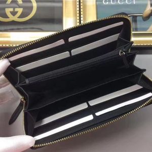 Gucci Sylvie Leather Zip Around Wallet (Varied Colors)