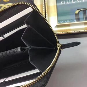 Gucci Sylvie Leather Zip Around Wallet (Varied Colors)