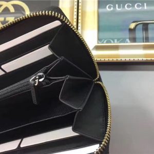 Gucci Sylvie Leather Zip Around Wallet (Varied Colors)