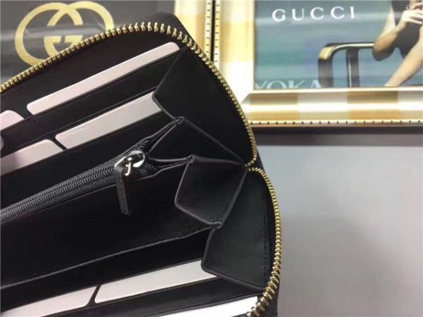 Gucci Sylvie Leather Zip Around Wallet (Varied Colors)