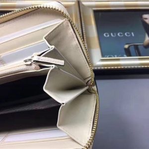 Gucci Sylvie Leather Zip Around Wallet (Varied Colors)