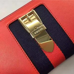 Gucci Sylvie Leather Zip Around Wallet (Varied Colors)