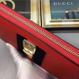 Gucci Sylvie Leather Zip Around Wallet (Varied Colors)