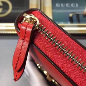 Gucci Sylvie Leather Zip Around Wallet (Varied Colors)