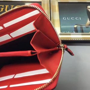 Gucci Sylvie Leather Zip Around Wallet (Varied Colors)