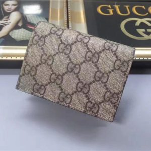 Gucci GG Supreme Card Case With Cherries