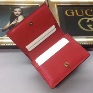 Gucci GG Supreme Card Case With Cherries