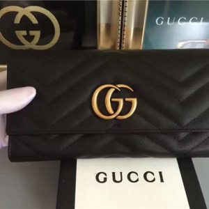 Gucci GG Replica Marmont Continental Wallet (Varied Colors)