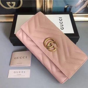 Gucci GG Replica Marmont Continental Wallet (Varied Colors)