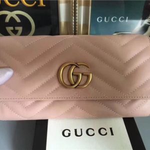 Gucci GG Replica Marmont Continental Wallet (Varied Colors)