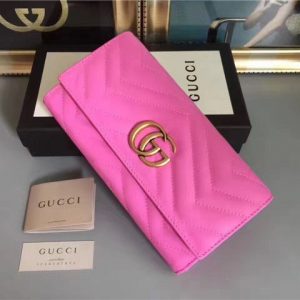 Gucci GG Replica Marmont Continental Wallet (Varied Colors)