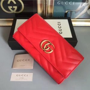 Gucci GG Replica Marmont Continental Wallet (Varied Colors)