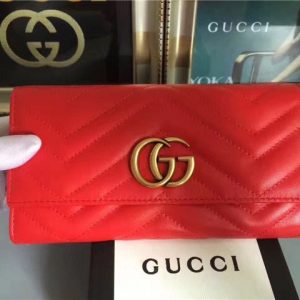 Gucci GG Replica Marmont Continental Wallet (Varied Colors)