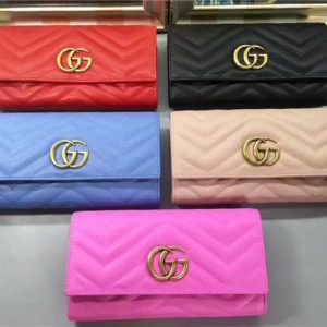 Gucci GG Replica Marmont Continental Wallet (Varied Colors)