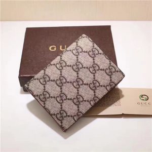 Gucci Card Case With Embroidered Face Pink