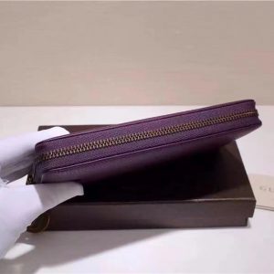 Gucci GG Marmont Purple Leather Wallet