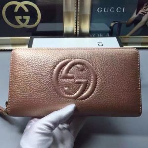 Gucci Soho Leather Zip Around Wallet (Varied Colors)