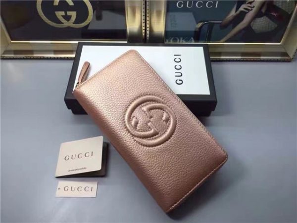 Gucci Soho Leather Zip Around Wallet (Varied Colors)