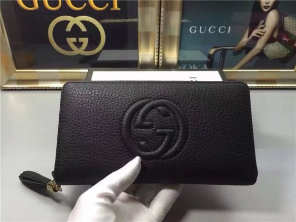 Gucci Soho Leather Zip Around Wallet (Varied Colors)