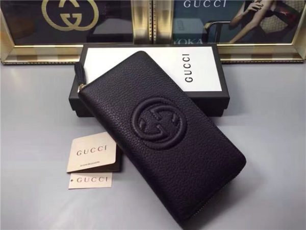 Gucci Soho Leather Zip Around Wallet (Varied Colors)