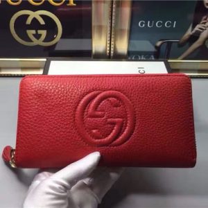 Gucci Soho Leather Zip Around Wallet (Varied Colors)