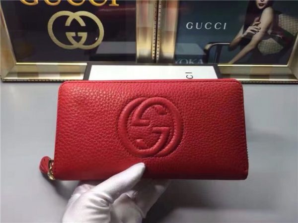 Gucci Soho Leather Zip Around Wallet (Varied Colors)