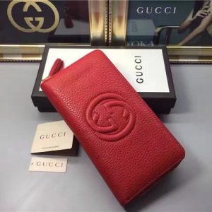 Gucci Soho Leather Zip Around Wallet (Varied Colors)