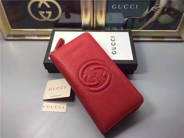 Gucci Soho Leather Zip Around Wallet (Varied Colors)