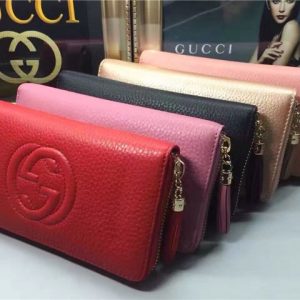 Gucci Soho Leather Zip Around Wallet (Varied Colors)