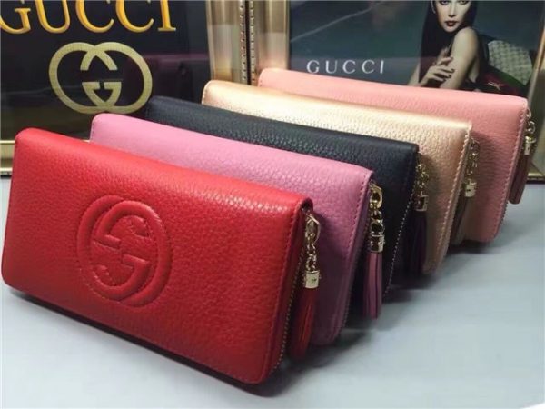 Gucci Soho Leather Zip Around Wallet (Varied Colors)