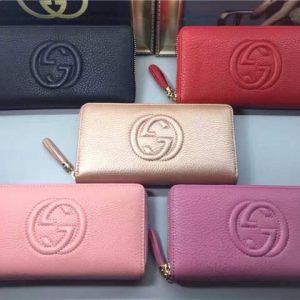 Gucci Soho Leather Zip Around Wallet (Varied Colors)