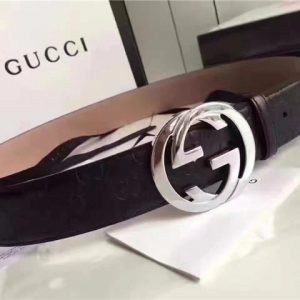 Gucci GG Signature Leather Replica Belt (Varied Colors)